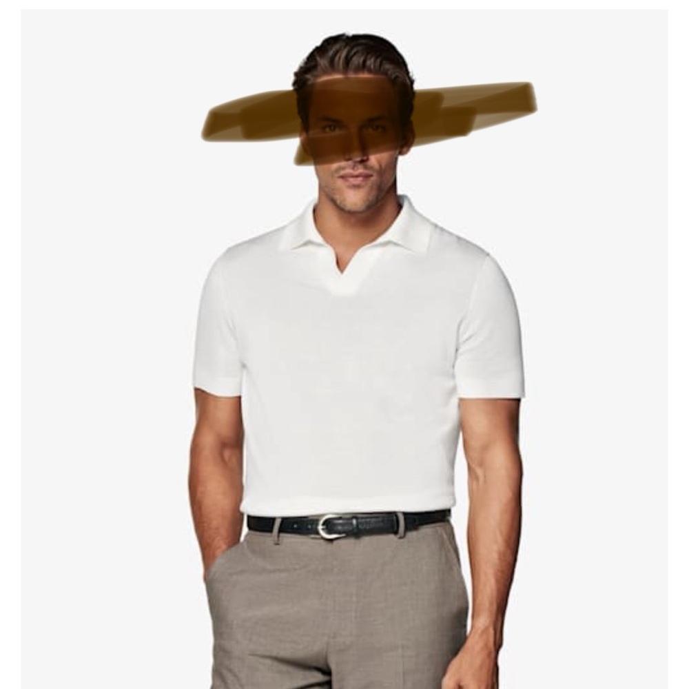 off White buttonless polo - Picture 2 of 5